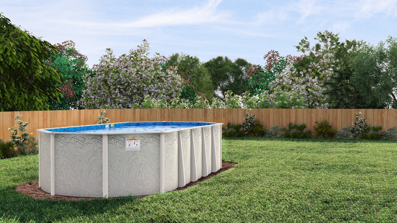 21x41 Aluminum Oval Above Ground Swimming Pool